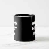 Der Bestest Nana der Welt Schwarzweiss-T-Shirts Zweifarbige Tasse (Mittel)
