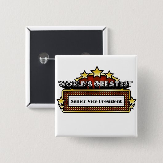 Der bestste ältere Vizepräsident der Welt Button (Vorne & Hinten)