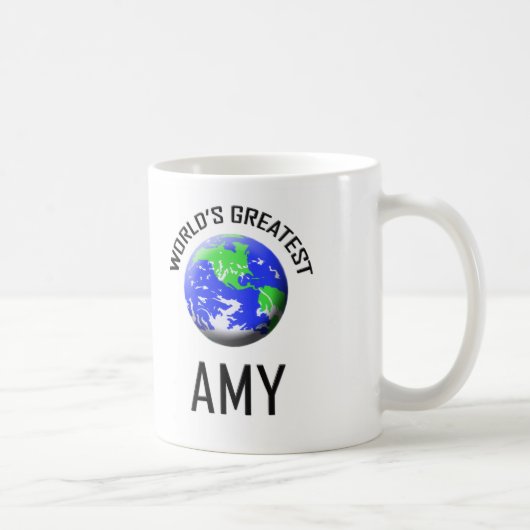 Der bestste Amy der Welt Kaffeetasse (Rechts)