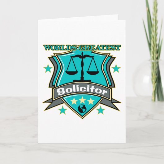 Der bestste Anwalt der legale Welt Karte (Vorderseite)