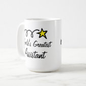 Der bestste Assistent der Welt - Kaffeetasse (Vorderseite Links)