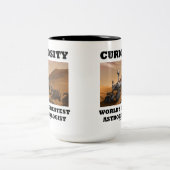 Der bestste Astrobiologist der Neugier-Welt Zweifarbige Tasse (Mittel)