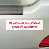 Der bestste" Autoaufkleber "der Welt (Auf Auto)
