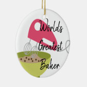 Der bestste Bäcker der Welt Keramik Ornament (Rechts)