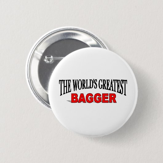 Der bestste Bagger der Welt Button (Vorne & Hinten)