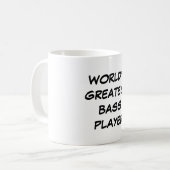 Der bestste Bass-Spieler-" Tasse "der Welt (Vorderseite Links)