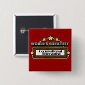 Der bestste berufliche Therapeut der Welt Button (Vorne & Hinten)
