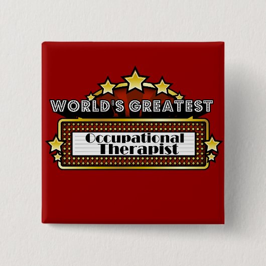 Der bestste berufliche Therapeut der Welt Button (Vorderseite)