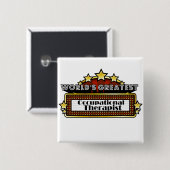 Der bestste berufliche Therapeut der Welt Button (Vorne & Hinten)