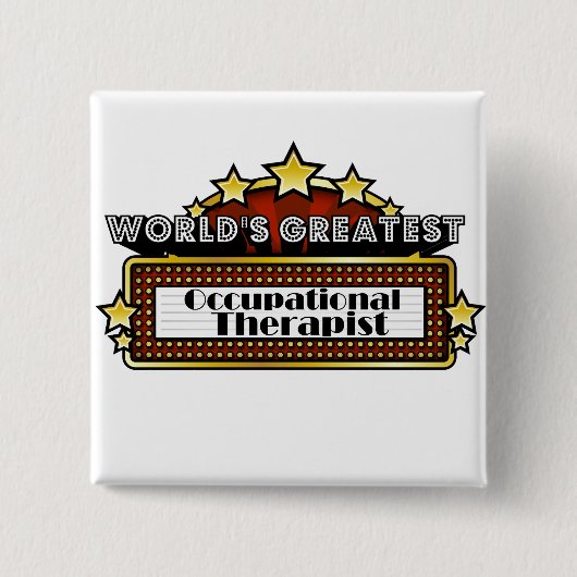 Der bestste berufliche Therapeut der Welt Button (Vorderseite)