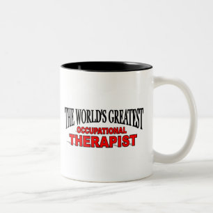 Der bestste berufliche Therapeut der Welt Zweifarbige Tasse