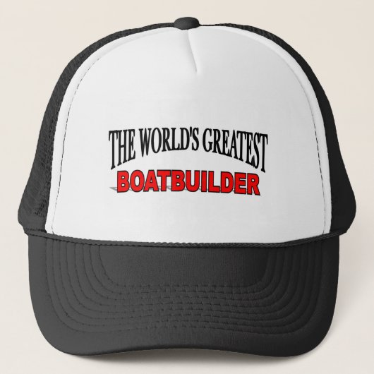 Der bestste Bootsbauer der Welt Truckerkappe (Vorderseite)