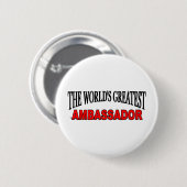 Der bestste Botschafter der Welt Button (Vorne & Hinten)