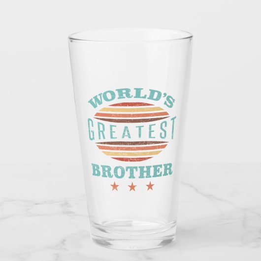 Der Bestste Bruder der Welt Glas (Vorderseite)