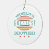 Der Bestste Bruder der Welt Keramik Ornament (Links)