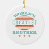 Der Bestste Bruder der Welt Keramik Ornament (Hinten)
