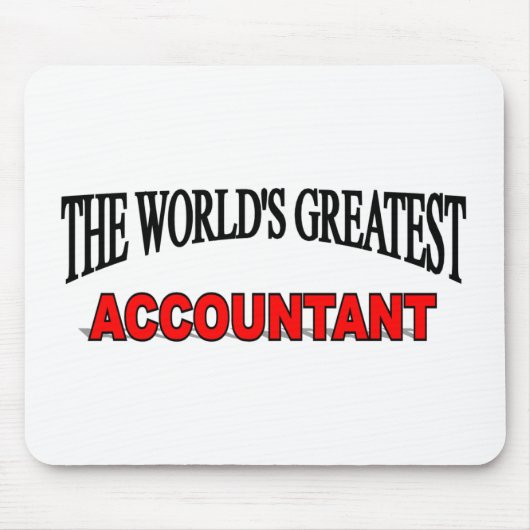 Der bestste Buchhalter der Welt Mousepad (Vorne)
