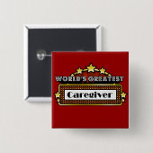 Der bestste Caregiver der Welt Button (Vorne & Hinten)