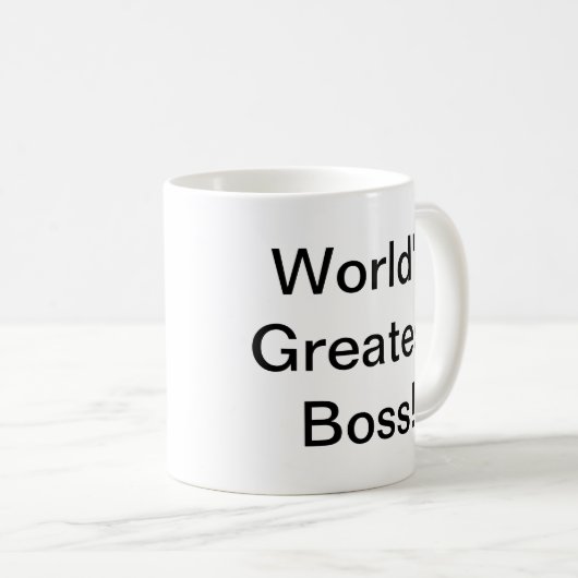 Der bestste Chef der Welt Kaffeetasse (VorderseiteRechts)