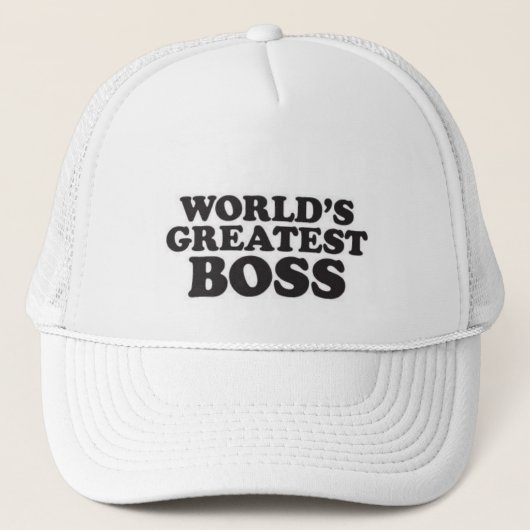 Der bestste Chef der Welt Truckerkappe (Vorderseite)