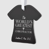 Der bestste Chiropraktor-personalisierter T - Ornament (Vorderseite)