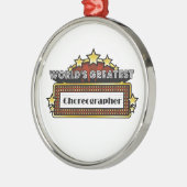 Der bestste Choreograf der Welt Silbernes Ornament (Links)