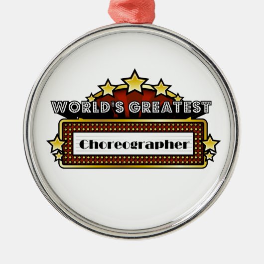 Der bestste Choreograf der Welt Silbernes Ornament (Vorne)
