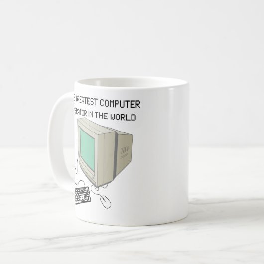 Der Bestste Computerbetreiber der Welt Kaffeetasse (Vorderseite Links)
