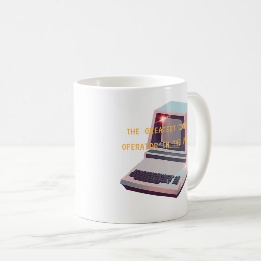 Der Bestste Computerbetreiber der Welt Kaffeetasse (VorderseiteRechts)