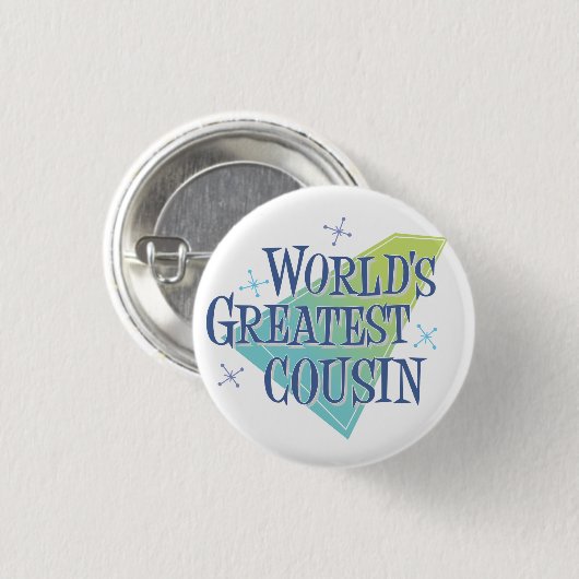Der bestste Cousin der Welt Button (Vorne & Hinten)