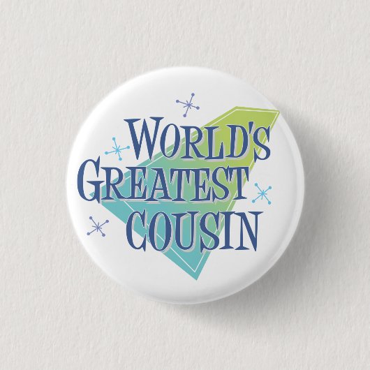 Der bestste Cousin der Welt Button (Vorderseite)
