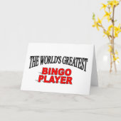 Der bestste das Bingo-Spieler der Welt Karte (Gelbe Blume)