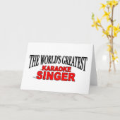 Der bestste das Karaoke-Sänger der Welt Karte (Gelbe Blume)