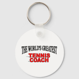 Der bestste das Tennis-Trainer der Welt Schlüsselanhänger