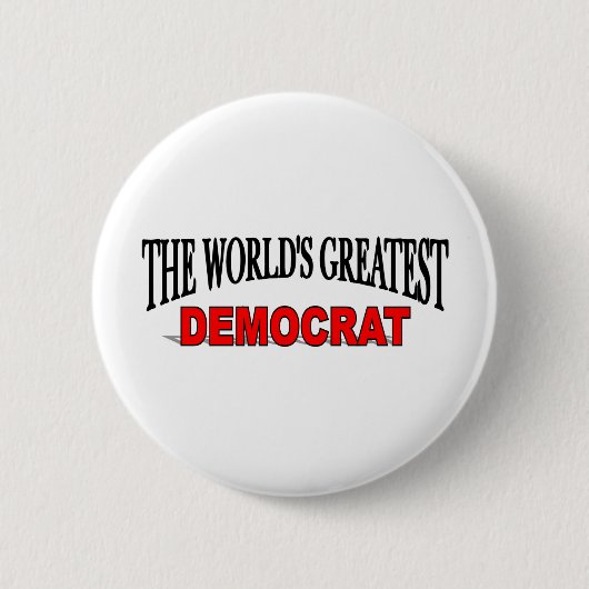 Der bestste Demokrat der Welt Button (Vorderseite)