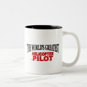 Der bestste der Hubschrauber-Pilot der Welt Zweifarbige Tasse