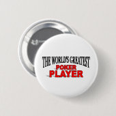 Der bestste der Poker-Spieler der Welt Button (Vorne & Hinten)