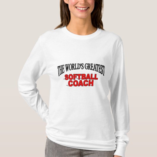 Der bestste der Softball-Trainer der Welt T-Shirt (Vorderseite)
