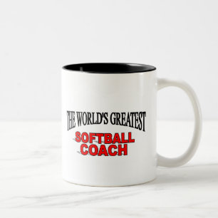 Der bestste der Softball-Trainer der Welt Zweifarbige Tasse