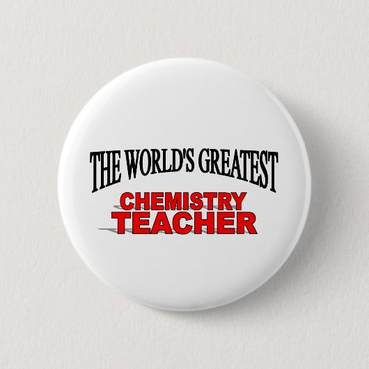 Der bestste die Chemie-Lehrer der Welt Button (Vorderseite)