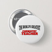 Der bestste die Chemie-Lehrer der Welt Button (Vorne & Hinten)