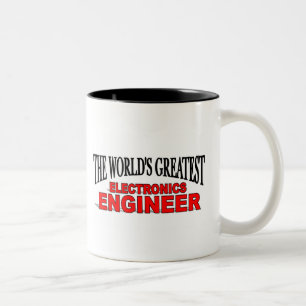 Der bestste die Elektronik-Ingenieur der Welt Zweifarbige Tasse