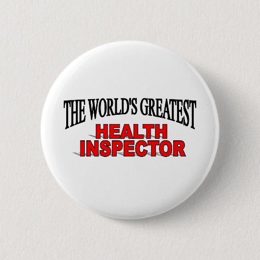 Der bestste die Gesundheits-Inspektor der Welt Button (Vorderseite)