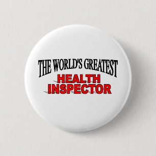 Der bestste die Gesundheits-Inspektor der Welt Button
