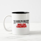 Der bestste die Melone-Züchter der Welt Zweifarbige Tasse (Links)