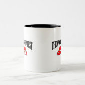 Der bestste die Melone-Züchter der Welt Zweifarbige Tasse (Mittel)