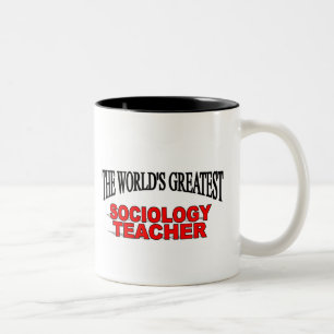 Der bestste die Soziologie-Lehrer der Welt Zweifarbige Tasse