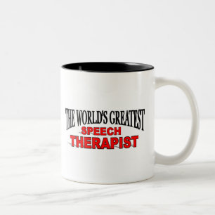 Der bestste die Sprache-Therapeut der Welt Zweifarbige Tasse