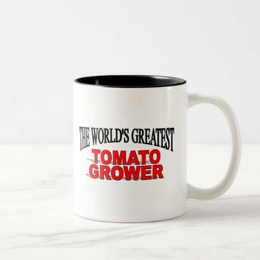 Der bestste die Tomate-Züchter der Welt Zweifarbige Tasse (Rechts)