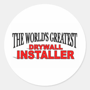 Der bestste die Trockenmauer-Installateur der Welt Runder Aufkleber